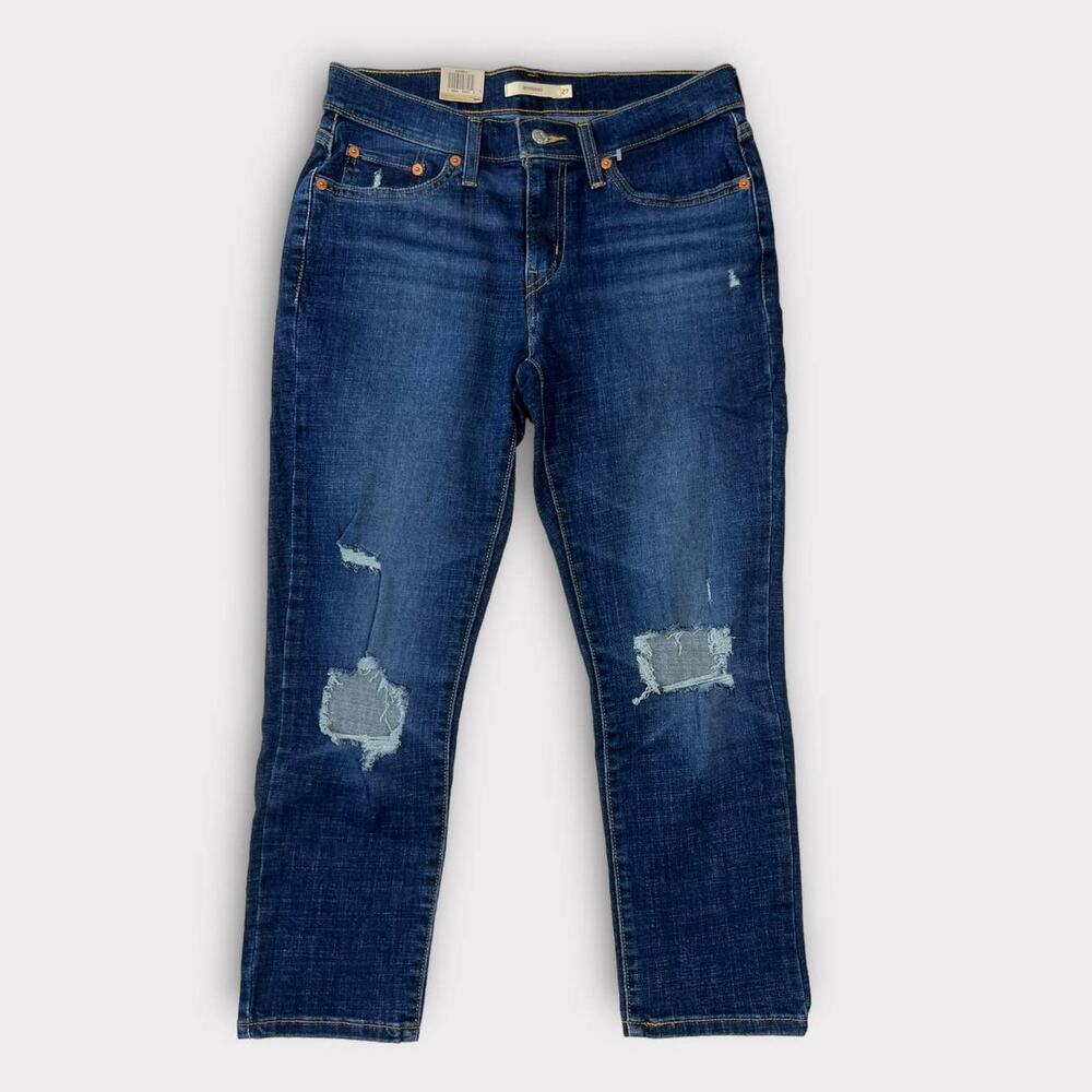 Levi's Boyfriend Distressed Jeans Size 27 NEW